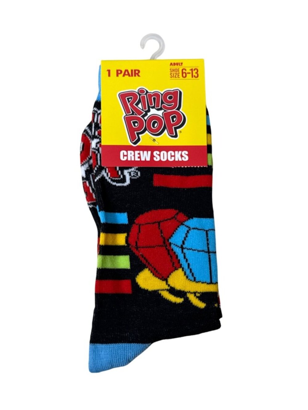 Lollipop Candy Crew Socks Bright Colorful Novelty Gift Unisex 10-13 NWT